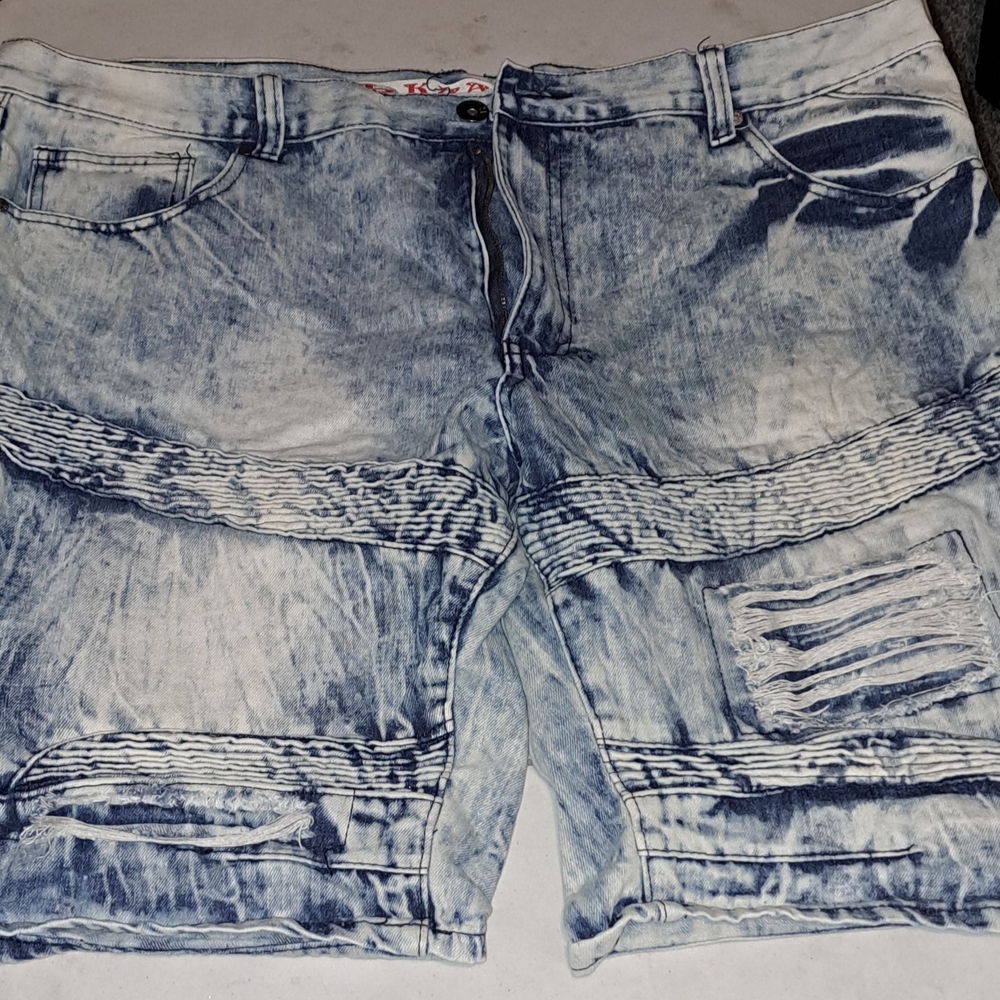 Kaalu Men's Blue Denim Shorts
